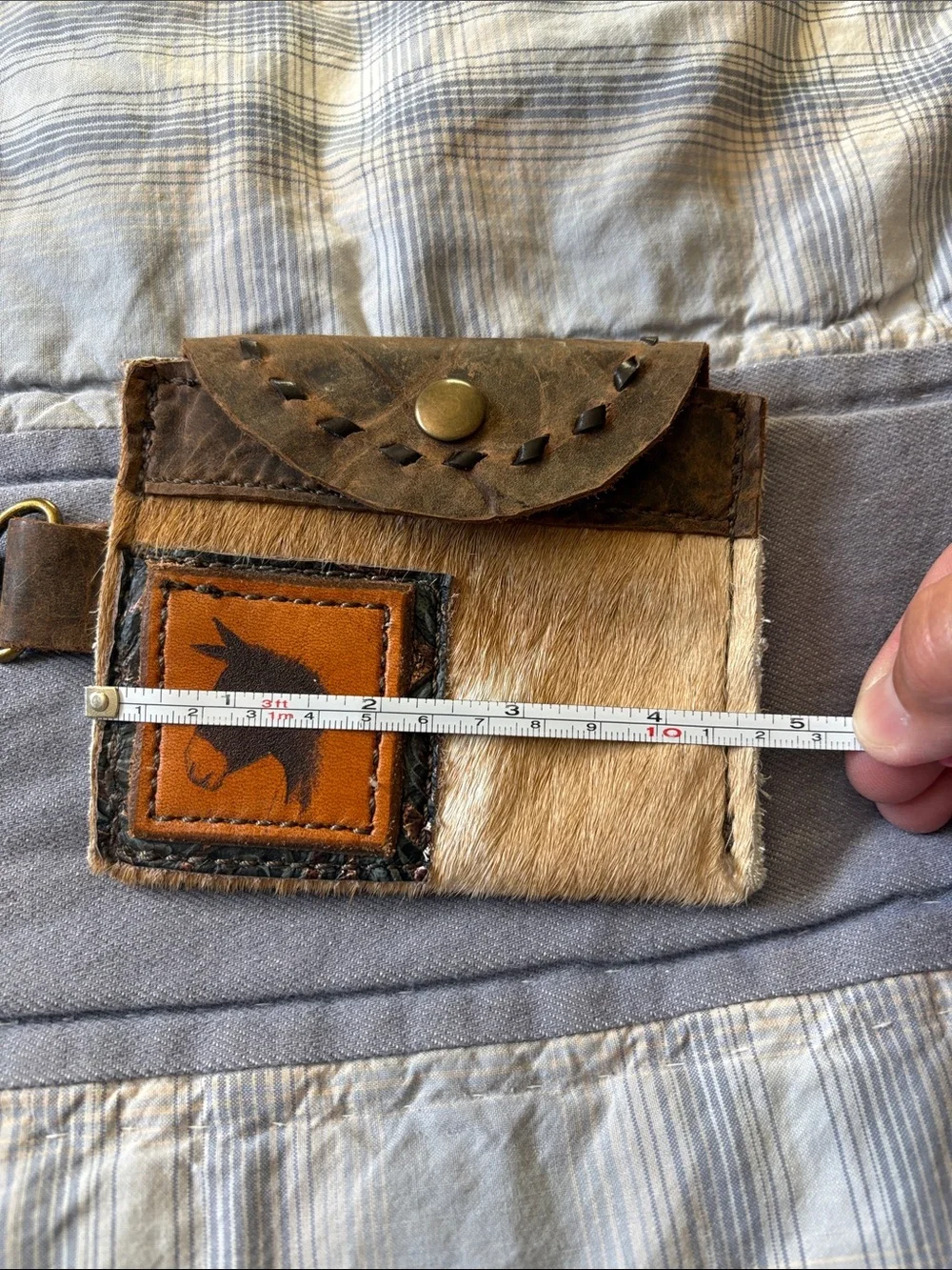 Leather Mule money pouch